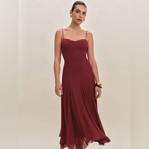 NEW Reformation Fredo dress in Chianti